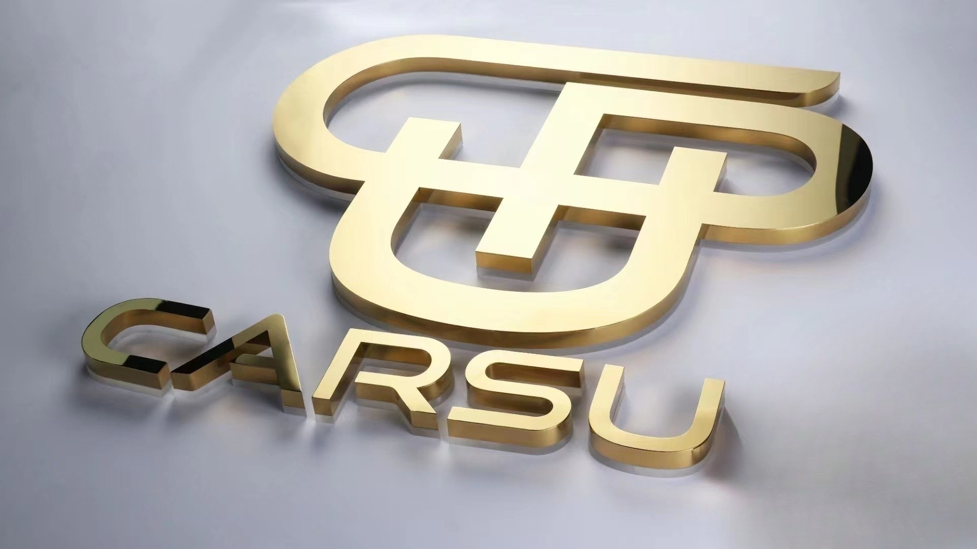 Halolit Channel Letters | Mirror Stainless Steel | Titanium Gold